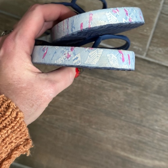 Vineyard Vines Blue Strap Nautical Flip Flops - Picture 7 of 7